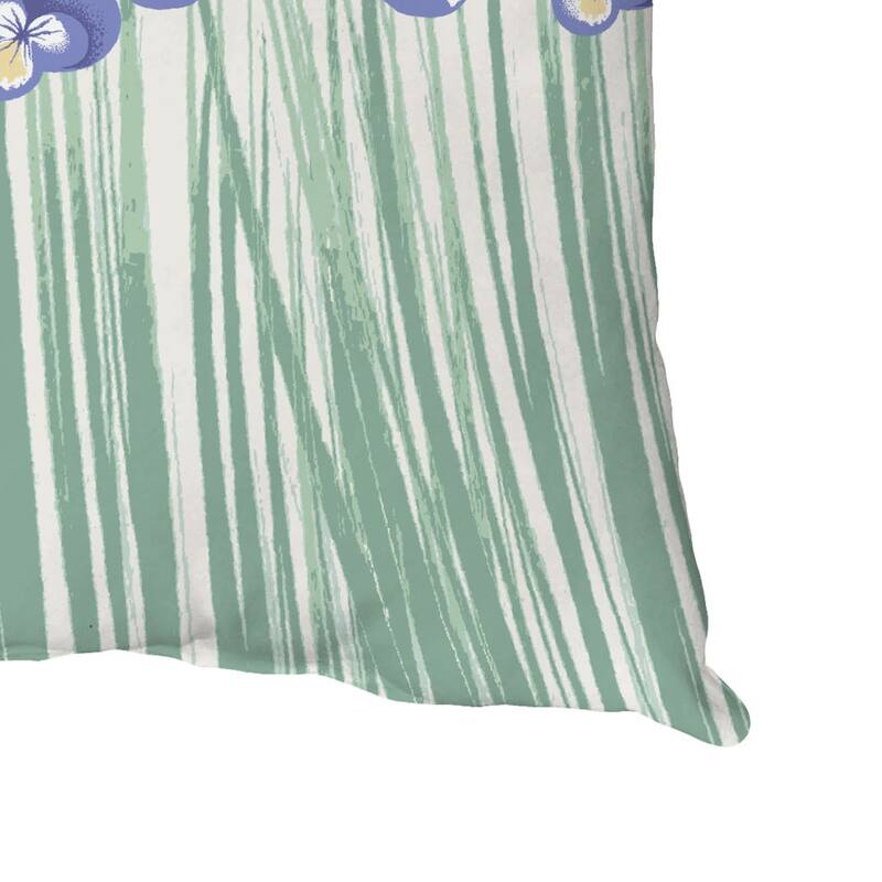 Field of Pansies Throw Pillow