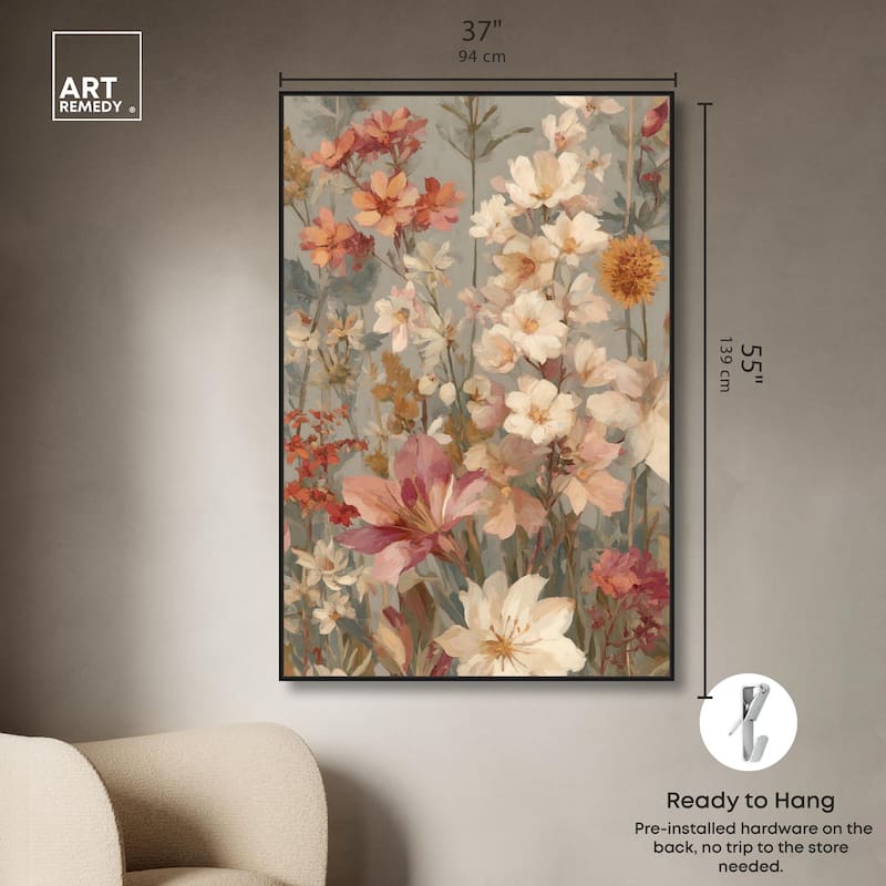 Soft Cream Wilds Canvas by Art Remedy