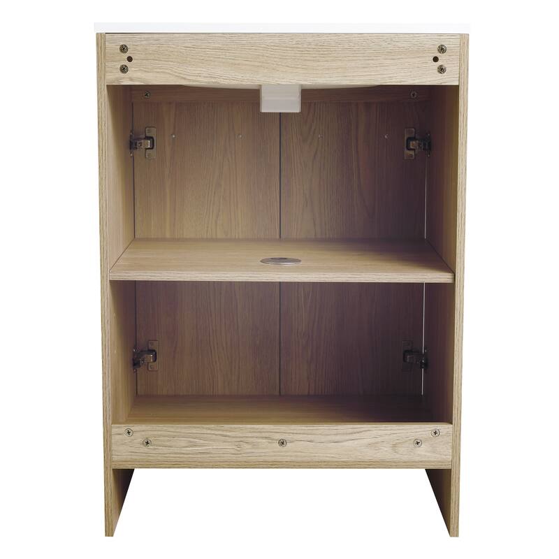 Bathroom Vanity With Sink In 30 Inch, Freestanding Bathroom Vanity With Soft Close Door