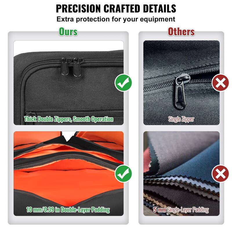 DJ Bag, 1200D Oxford Fabric, DJ Gear Carry Bag with a Storage Pocket 4.92 ft Removable Shoulder Strap 0.39 in Padding