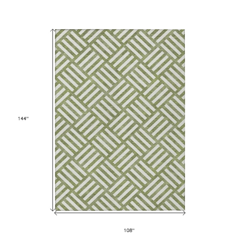HomeRoots Geometric Transitional Rectangle Outdoor Rug