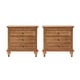 preview thumbnail 43 of 49, Muriel Farmhouse 3 Drawers End Table with Built-In Outlets nad Pull-out Shelf Set of 2 by HULALA HOME