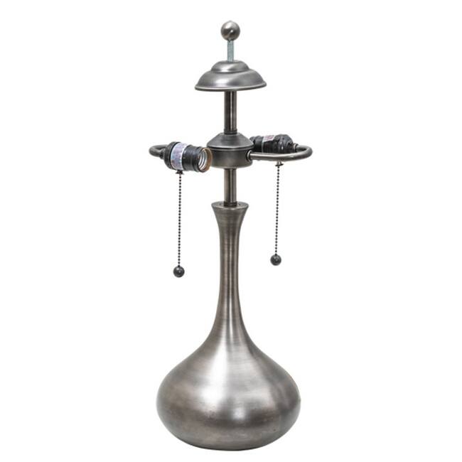 Meyda Tiffany 15655 Teardrop 22" Tall Lamp Base - Nickel