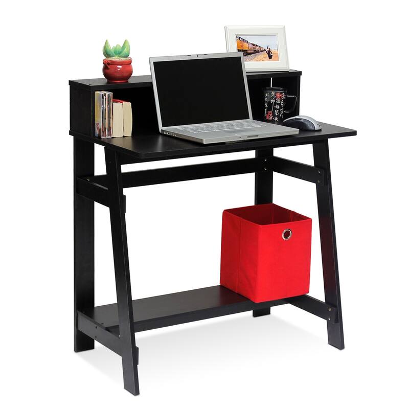 Porch & Den Avenue A Simplistic A Frame Computer Desk - Espresso