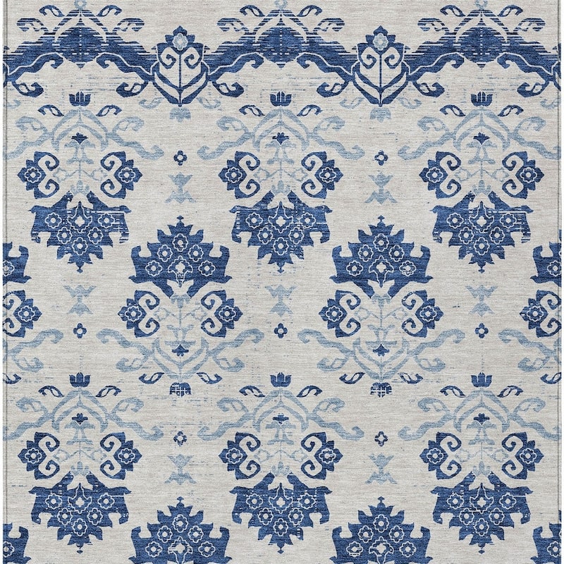 HomeRoots Oriental Transitional Rectangle Outdoor Rug