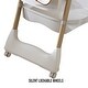 preview thumbnail 15 of 26, KISRAIS Portable Adjustable Baby High Chair with Safety Belt, Silent Lockable Wheels
