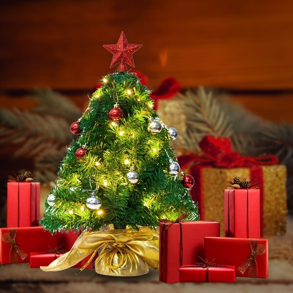 Battery operated tabletop christmas tree on sale