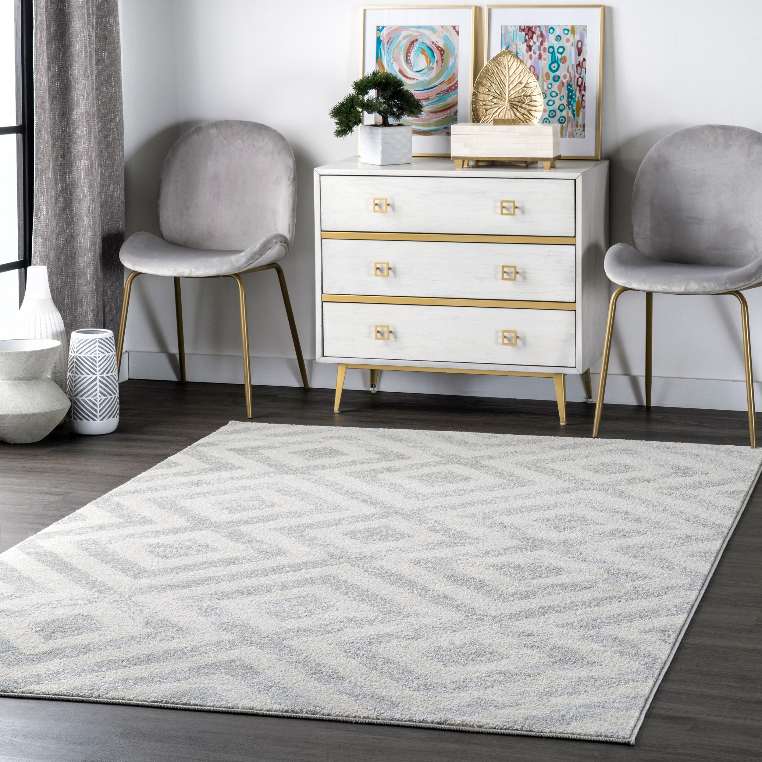 Nuloom Zadie Geometric Area Rug