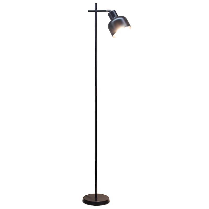 Metal Adjustable Spotlight Floor Lamp with Rotary Switch - 10.55 x 7.87 x 54.72 in. (L x W x H)