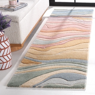 SAFAVIEH Handmade Rodeo Drive Bjarndis Mid-Century Modern Wool Rug