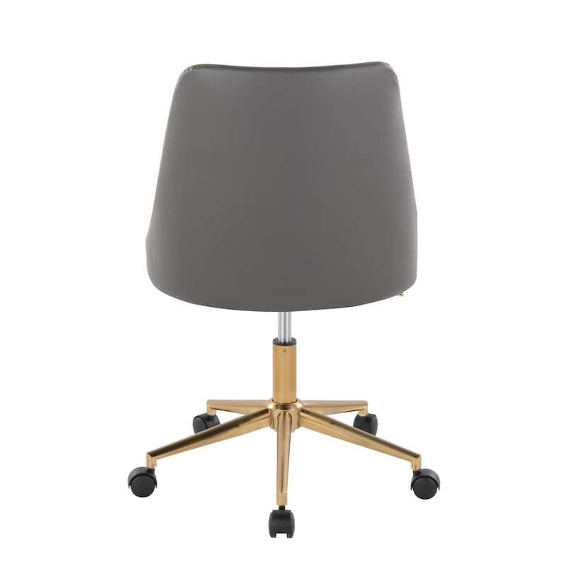 Silver Orchid Ockelbo Adjustable Office Chair with 5-Star Caster Base