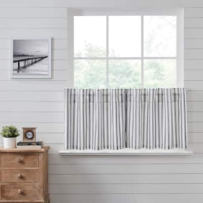 Sawyer Mill Black Ticking Stripe Tier Set of 2 L24xW36 - M