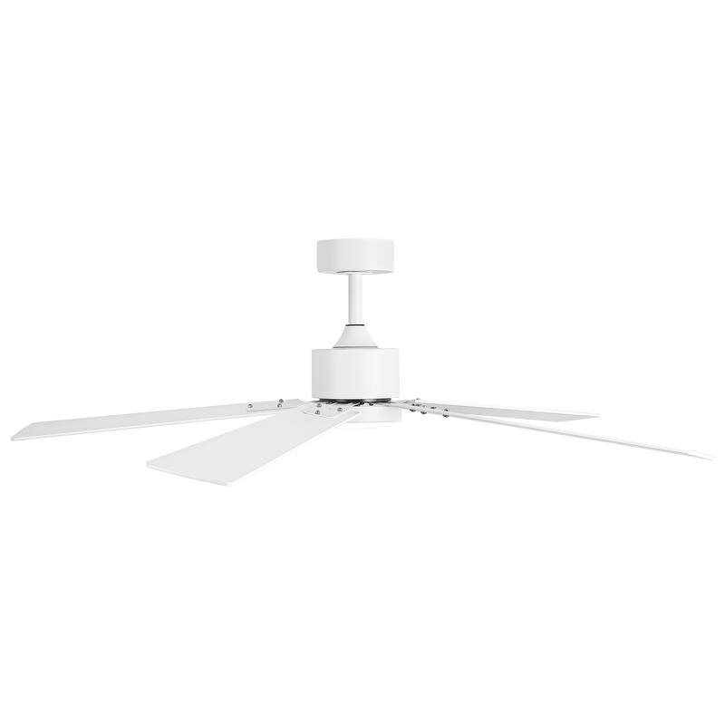 Vaczon 52" Modern Wooden 5-blade White Indoor Ceiling Fan with Light and Remote