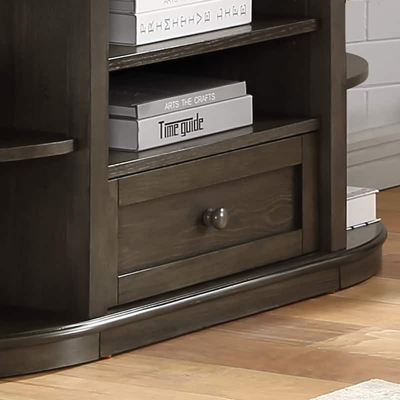 Marquess Transitional Grey 48-inch Rubberwood 7-Shelf Sofa Table by Furniture of America