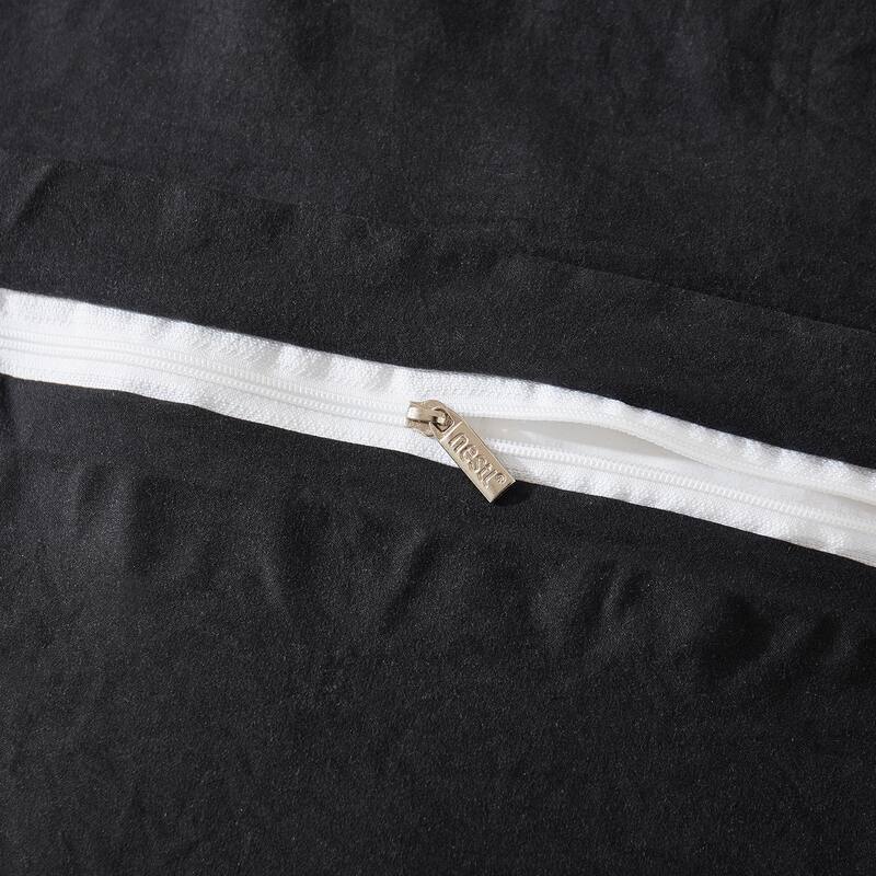 Nestl Premium Ultra Soft Pre-washed Duvet Cover Set with Zipper Closure and Corner Ties