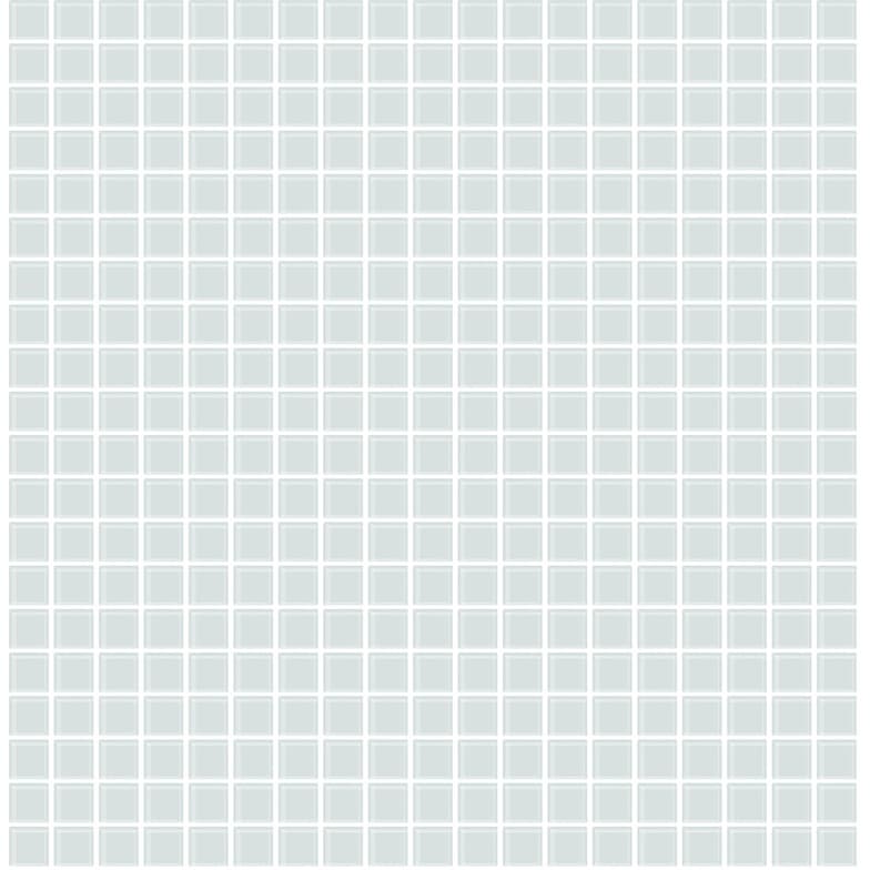 Brewster Crystalline Seafoam Glass Tile Wallpaper - 20.5in x 396in x 0.025in