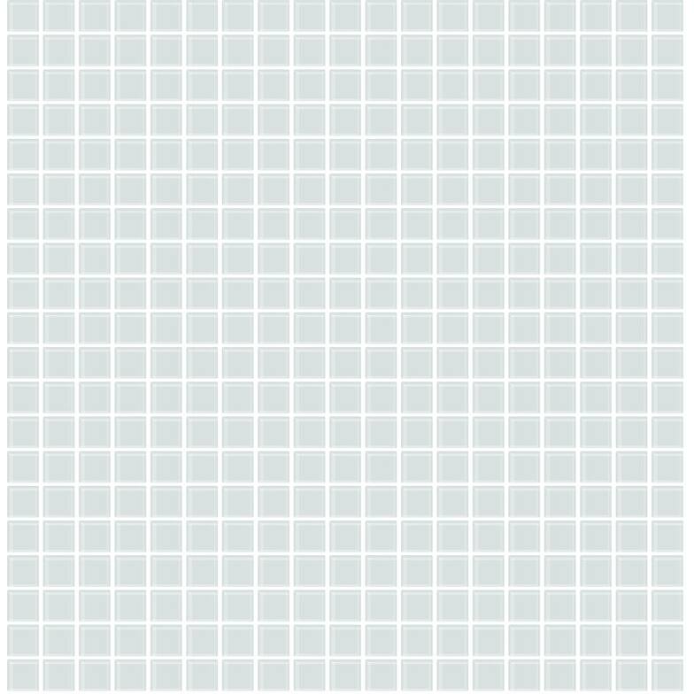 Brewster Crystalline Seafoam Glass Tile Wallpaper - 20.5in x 396in x 0.025in