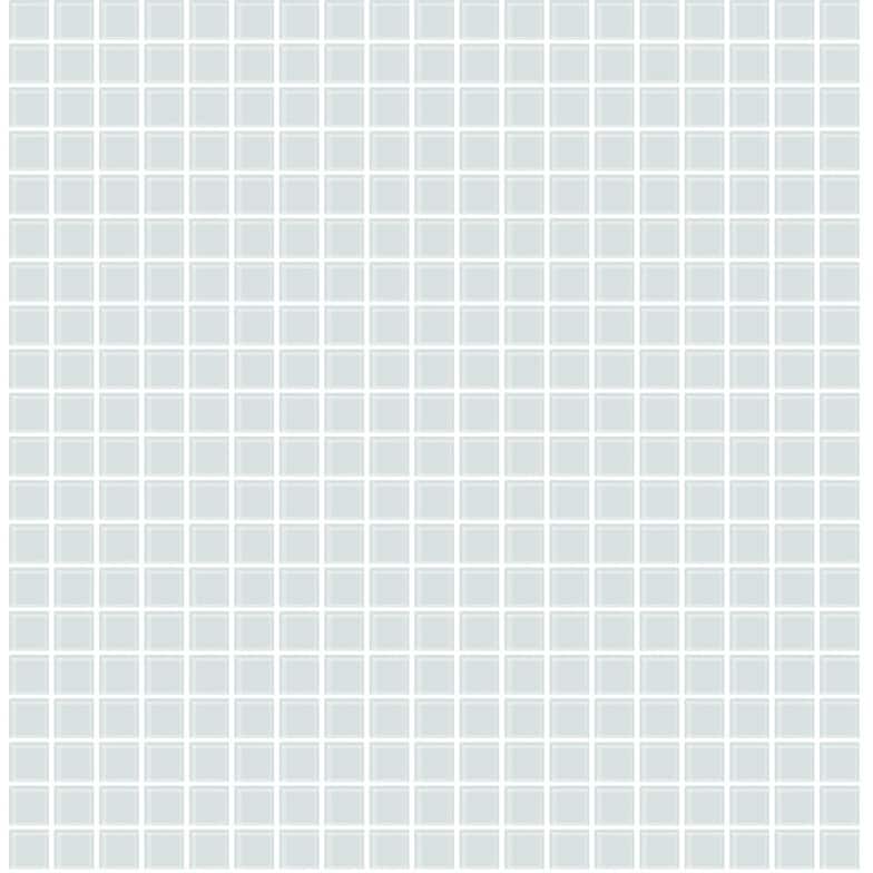 Brewster Crystalline Seafoam Glass Tile Wallpaper - 20.5in x 396in x 0.025in