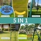 preview thumbnail 3 of 5, Swing Set for Kids Outdoor Backyard Playground Swing Set with Ladder and Basketball Hoop