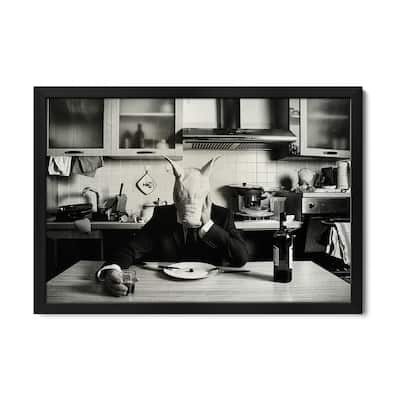 Just One Day Alone (Family Portrait) Premium Framed Poster by Stefano Miserini
