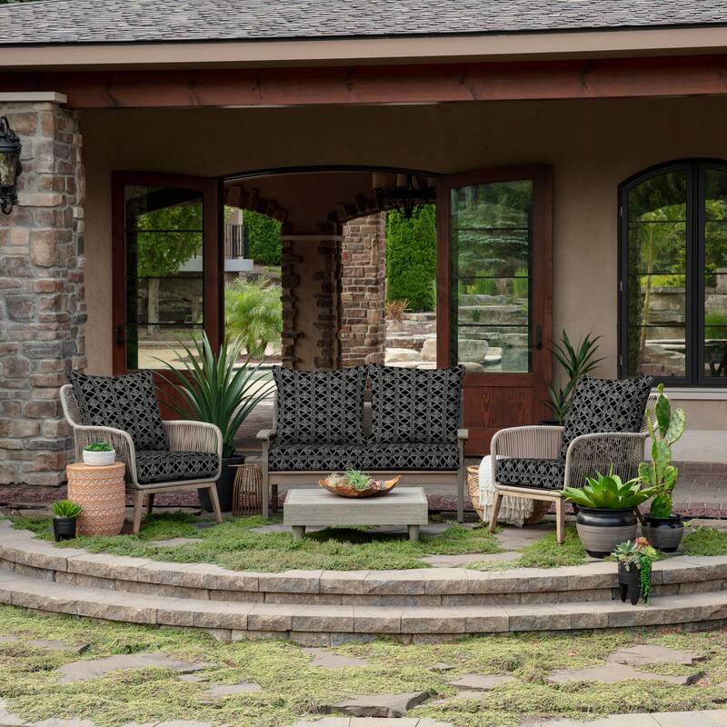 ARDEN Outdoor Foam Deep Seat Cushion Set, 24 in x 24 in