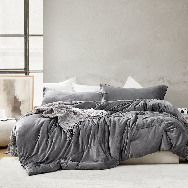 Love Thick® - Desirable Coma Inducer Oversized Comforter Set - Forbidden Gray - Alaskan King