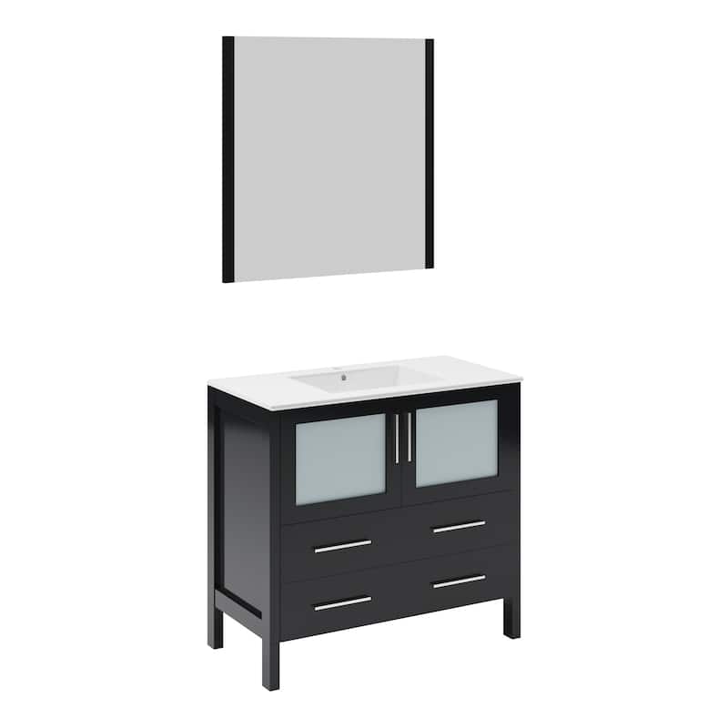 Fresca Torino 36" Free Standing Single Vanity Set with Engineered Wood