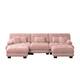 Option Pink+3 Seat+2 Ottomans