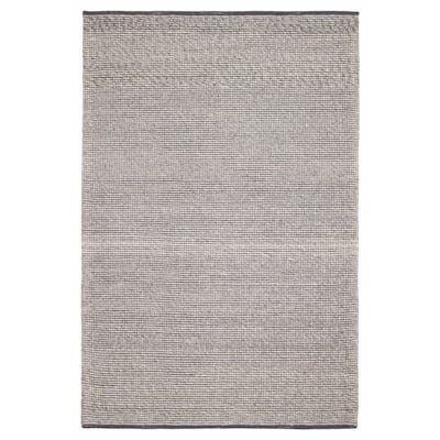 ECARPETGALLERY Braid weave Sienna Grey Wool Rug - 5'3 x 8'0