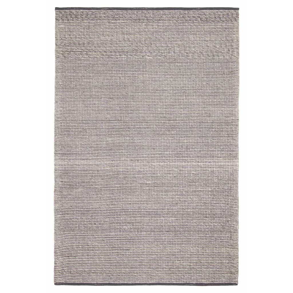 ECARPETGALLERY Braid weave Sienna Grey Wool Rug - 5'3 x 8'0