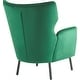 preview thumbnail 32 of 37, Stylish Wing Back Velvet Accent Chair by Christopher Knight Home