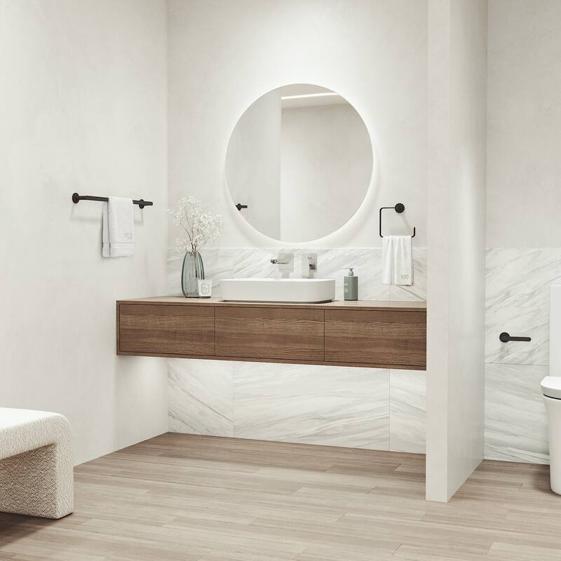 VIGO Arden 3-Piece Bathroom Hardware Accessory Set with 24 in. Towel Bar, Toilet Paper Holder, Hand Towel Holder