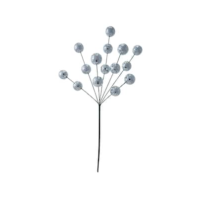 Foam and Mirrored Glass Mosaic Ball Spray - 8.0"L x 1.5"W x 26.0"H