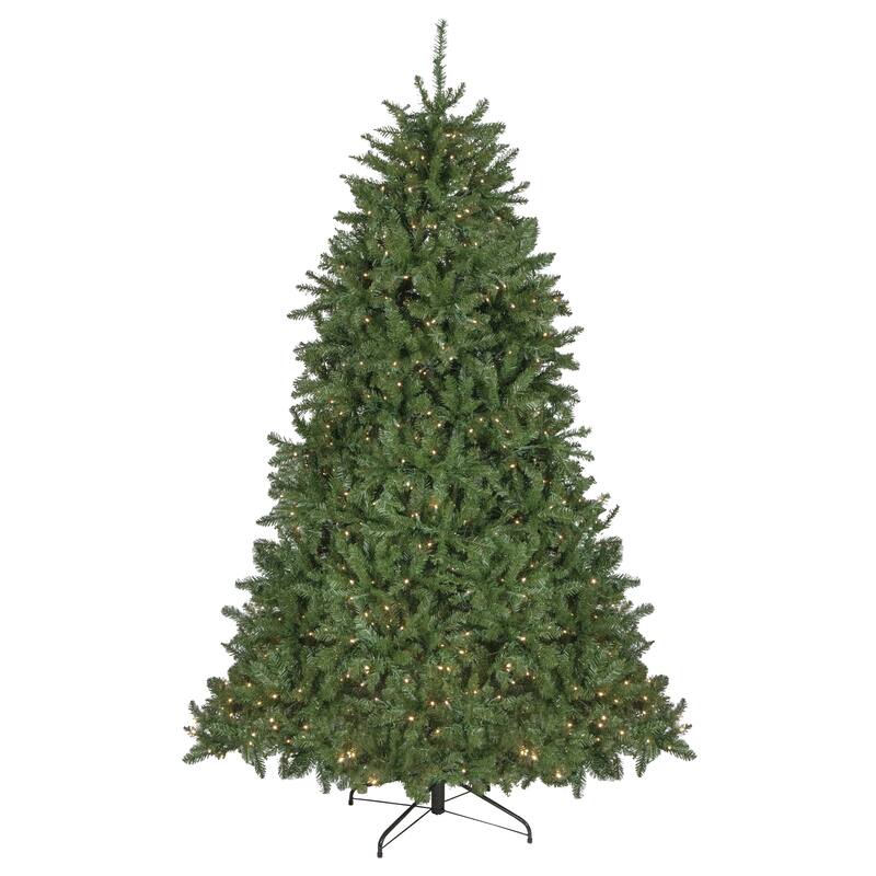 7.5' Pre-Lit Rockwood Pine Artificial Christmas Tree Clear LED Lights