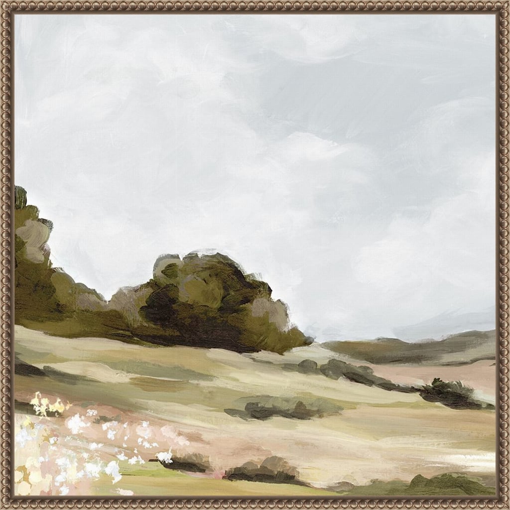 The Soft Hills No. 1 by Luna Mavis Framed Canvas Wall Art Print