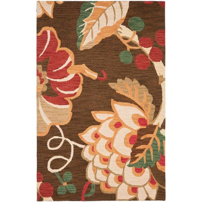 SAFAVIEH Handmade Jardin Zinica Country Floral Wool Rug