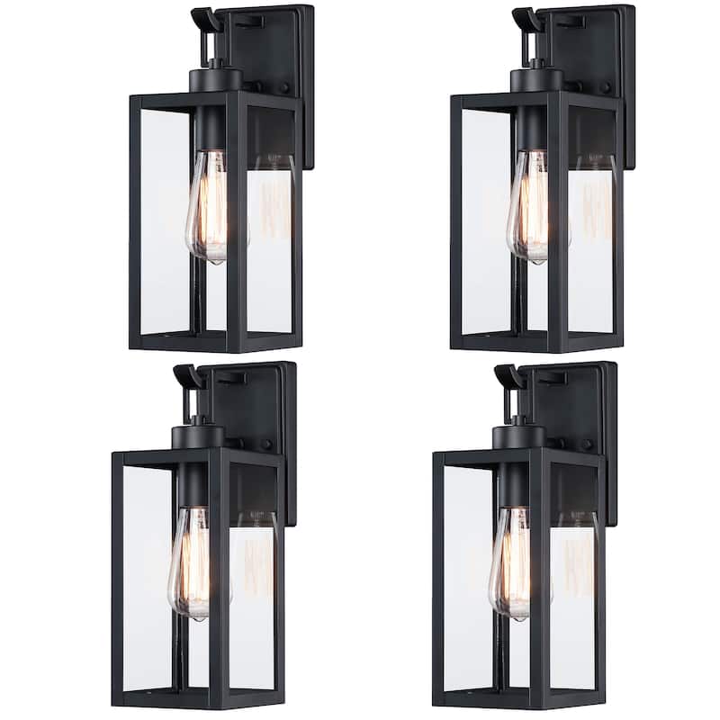 4Pack-1 Light Outdoor Wall Light - 5"x6.57"x13.66" - 5"x6.57"x13.66"