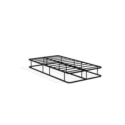 Twin Bed Frame Metal - Sturdy Black Bed Frame with Headboard & Footboard - Modern Bedroom Furniture