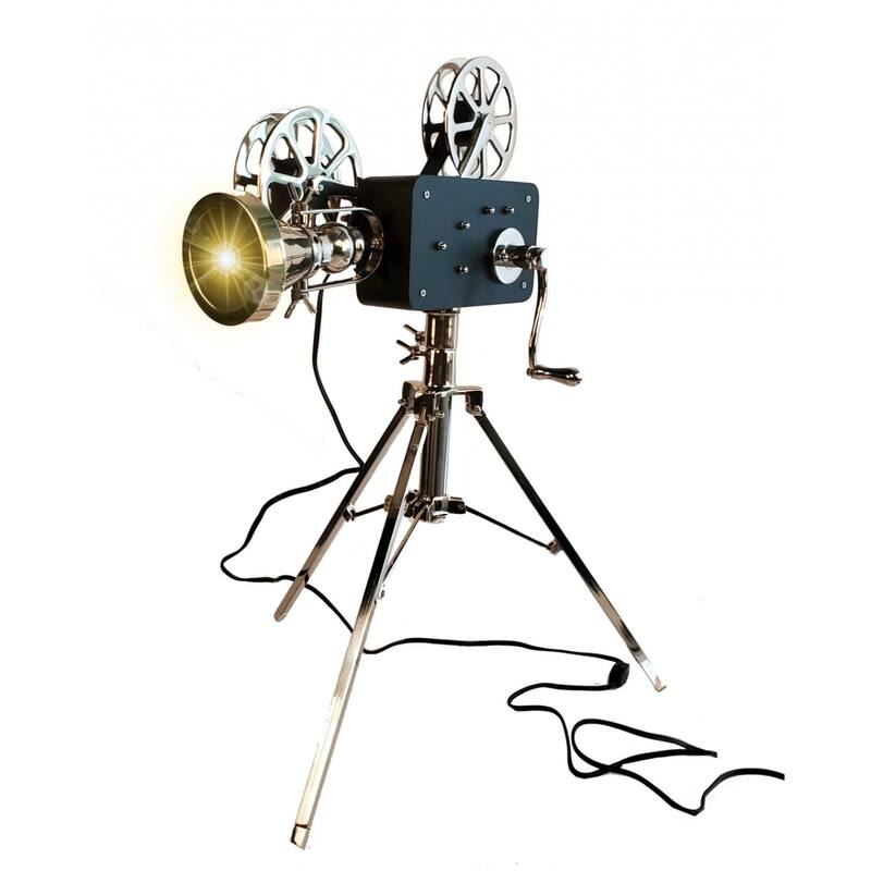 36-Inch Black Silver Tripod Floor Lamp with Metal Novelty Shade - 20" x 21" x 36"