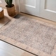 preview thumbnail 48 of 76, Vintage Washable Rug – Low Pile with Subtle Pattern, Perfect for Neutral Spaces in Living Room, Entryway, or Bedroom 2' x 3' - Blue