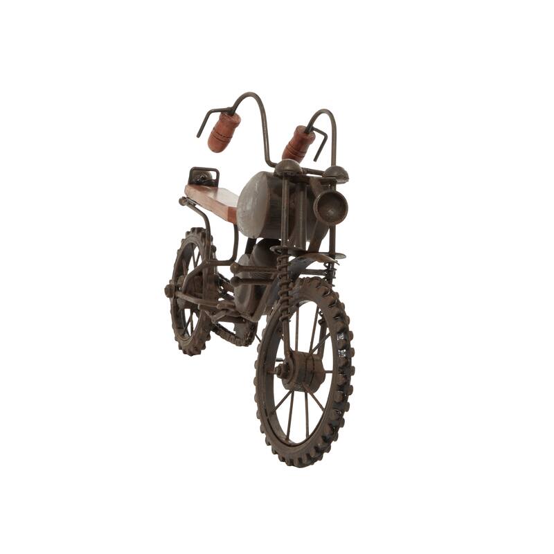 Black Metal Motorcycle Decorative Sculpture