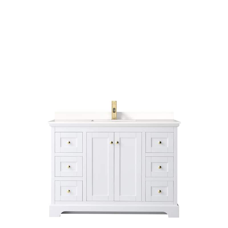 Avery 48-inch Single Vanity, Quartz Top