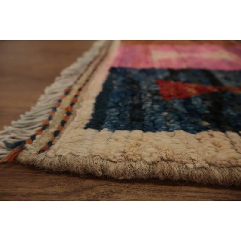 Hand Knotted Oriental 100% Wool Carpet Modern All-Over Multi-Colored Moroccan Area Rug - 17' 5'' X 12' 4''