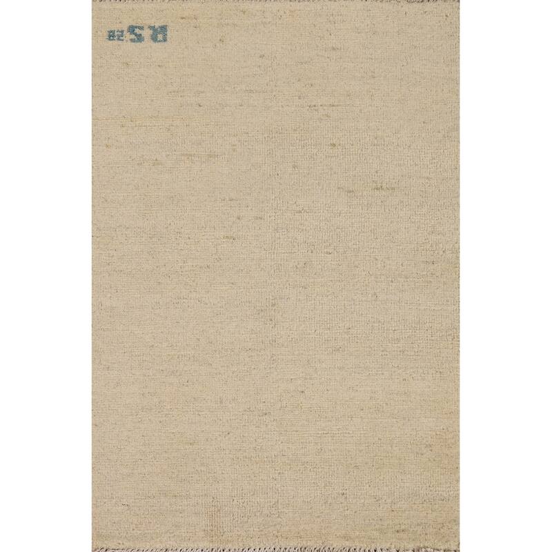 Modern Gabbeh Oriental Foyer Rug Bedroom Handmade Tribal Wool Carpet - 2'0"x 3'2"