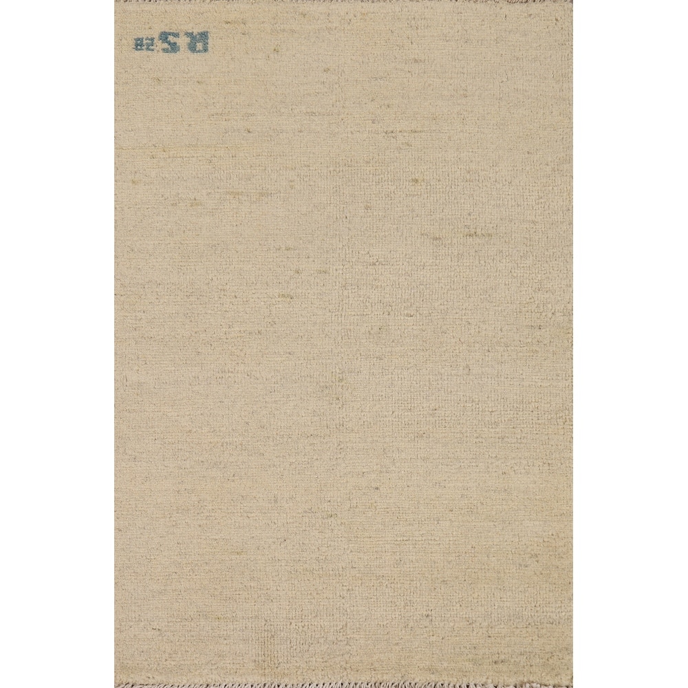 Modern Gabbeh Oriental Foyer Rug Bedroom Handmade Tribal Wool Carpet - 2'0"x 3'2"