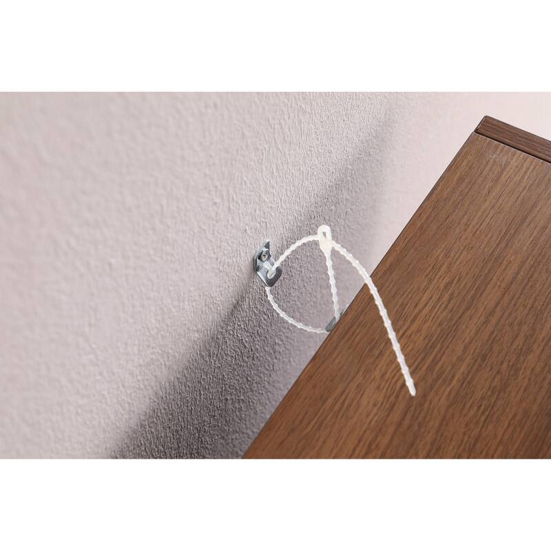 Anmytek White Wave Design Ladder Shelf - 8 Tier Tall Narrow Bookcase for Small Spaces with Anti Tip Kit