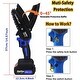 preview thumbnail 2 of 3, Cordless Handheld Electric Chain Saw