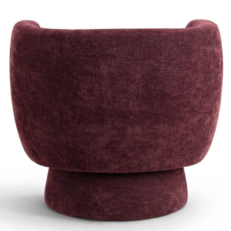 Upholstered Swivel Barrel Accent Chairs(Set of 2)