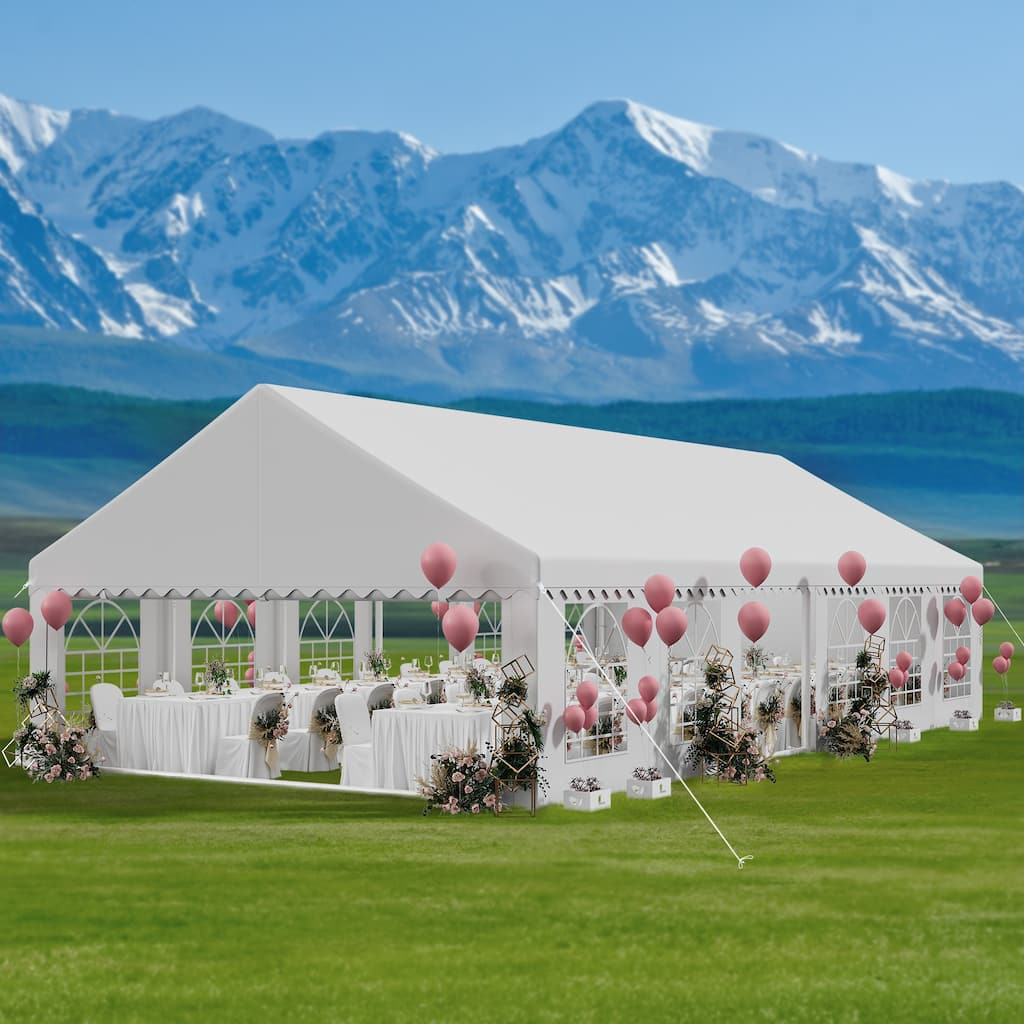 Outdoor White Canopy Tent for Party - 20*40 Ft