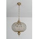 preview thumbnail 34 of 33, Retro French 4/5-Light Antique Brass Globe Crystal Chandelier Kitchen Island Pendant